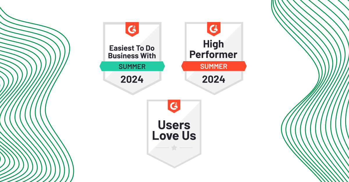 Six Badges Secured in G2's Summer Reports!